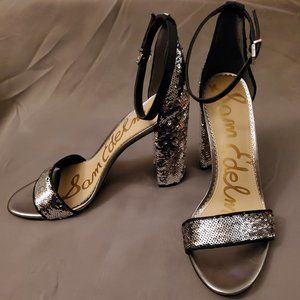 Sam Edelman Women's Yaro Sequined Block Heel Sandals